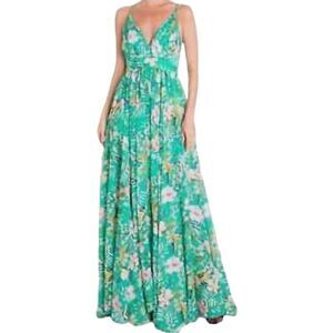 Meghan LA Enchanted Garden Maxi Dress Sz Small